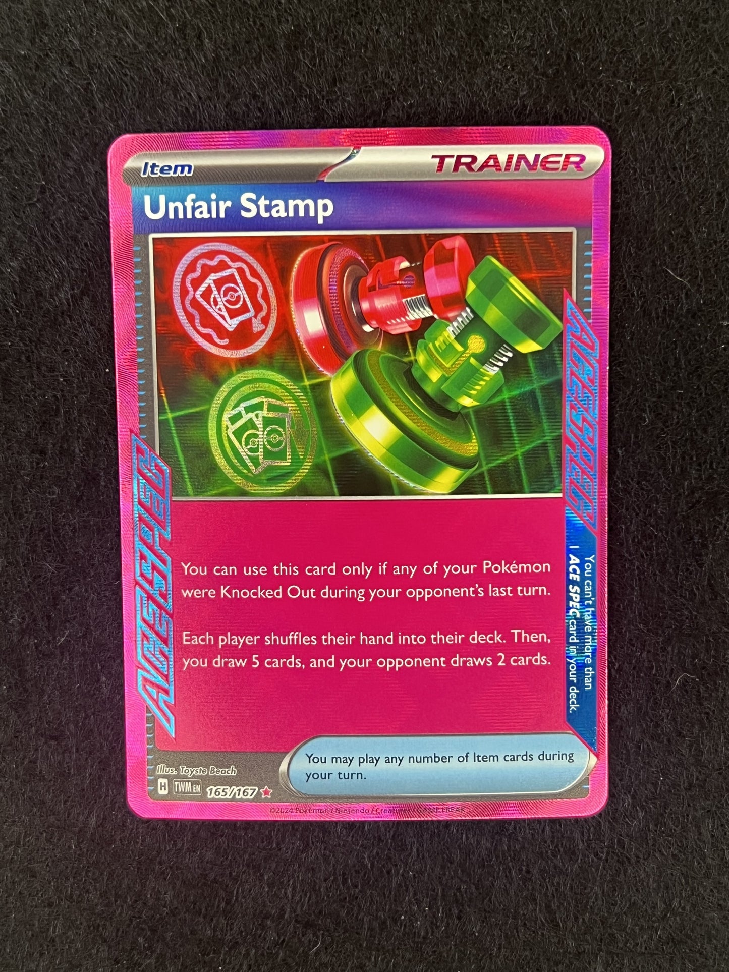 Unfair Stamp - 165/167 - SV06: Twilight Masquerade (TWM)